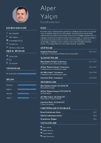 Cankurtaran CV Örnekleri cv indir